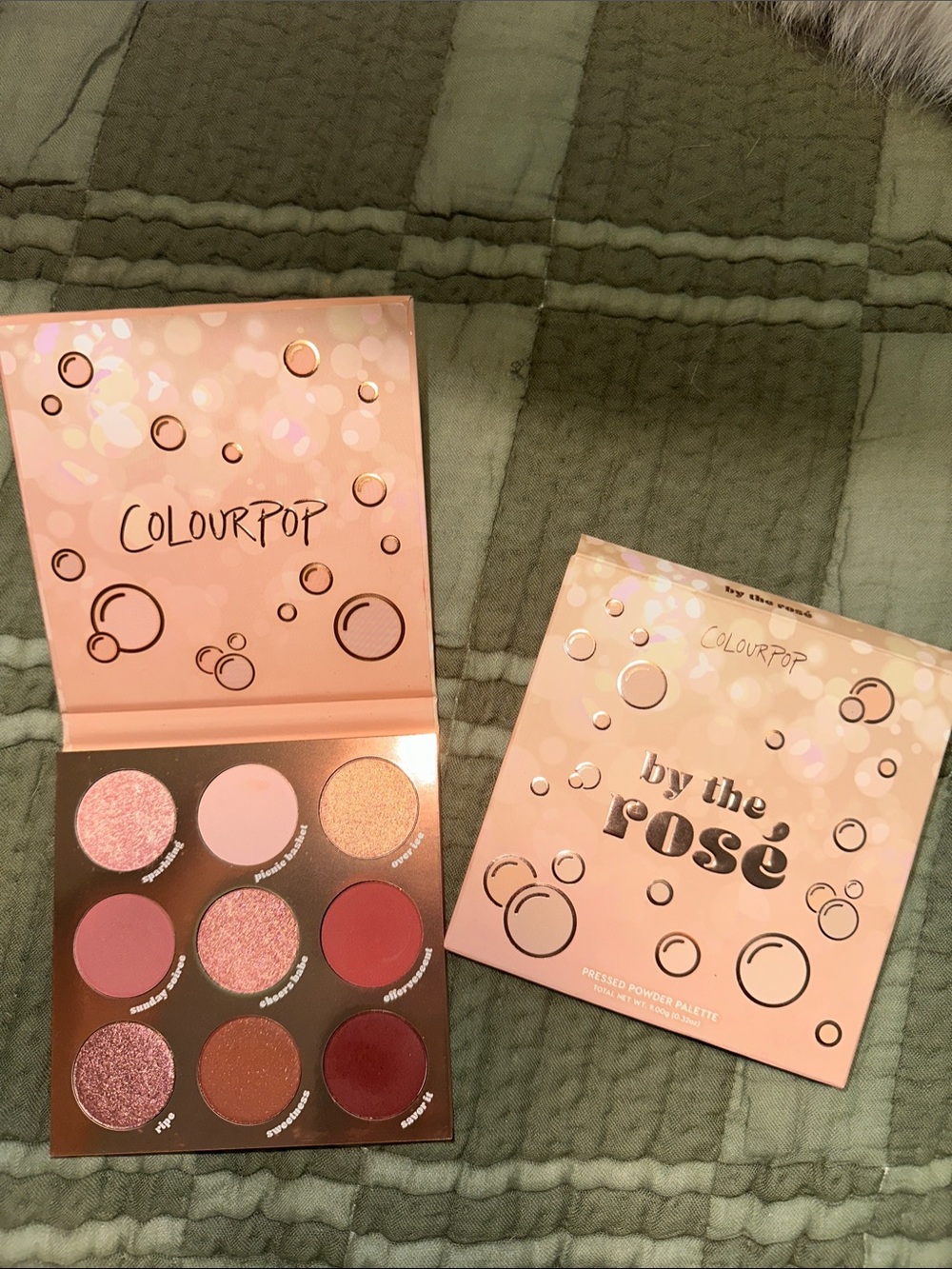 ColourPop By The Rosé Eyeshadow Palette — rose, mauve, bronze, pink